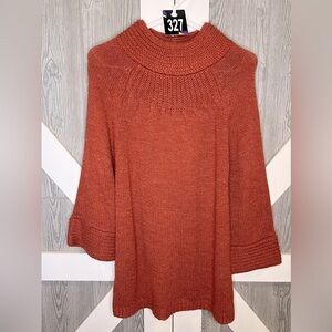 B12.02 DRESSBARN Cowl Neck Ginger Sweater • Dress Barn